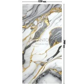 Abstract Geode Gold And White