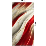 Dazzling gold textures with red ribbons