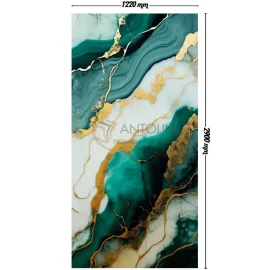 Gold & Green Marble